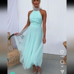 Mint party dress